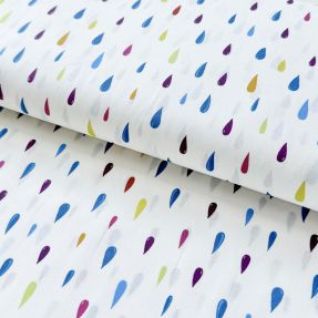 Cotton fabric Raindrops Snoozy multi