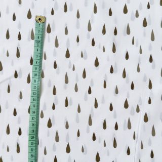 Cotton fabric Raindrops Snoozy taupe