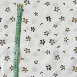 Cotton fabric Flowers Snoozy taupe
