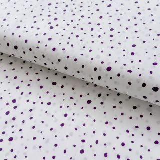 Cotton fabric Small dots Snoozy violet