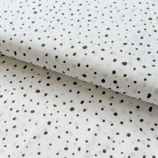 Cotton fabric Small dots Snoozy taupe