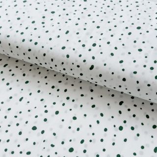 Cotton fabric Small dots Snoozy camo green