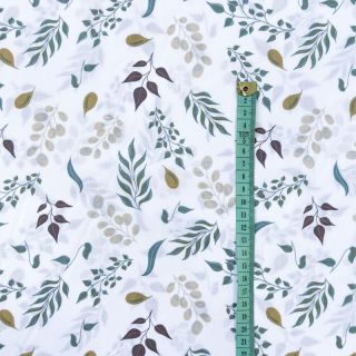 Cotton fabric Twigs Snoozy old green