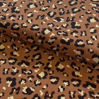 Cotton fabric Panther Snoozy brick