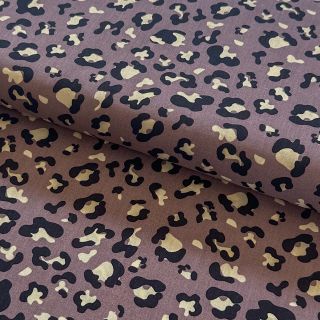 Cotton fabric Panther Snoozy mauve