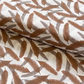 Cotton fabric Cocos leaf small brick