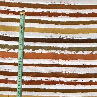 Cotton fabric Big stripes Snoozy brick