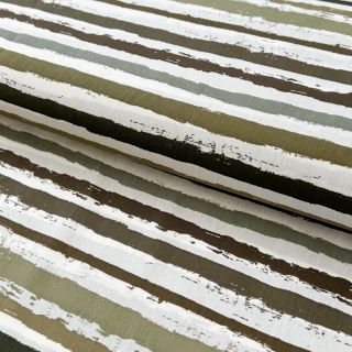 Cotton fabric Big stripes Snoozy taupe