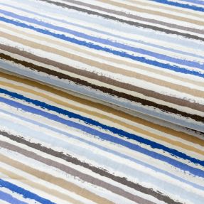 Cotton fabric Small stripes Snoozy old blue