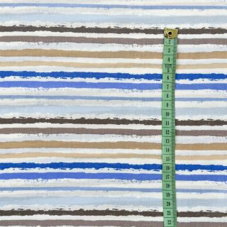 Cotton fabric Small stripes Snoozy old blue