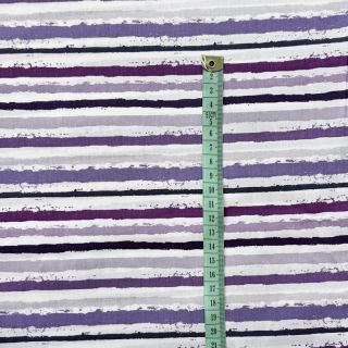 Cotton fabric Small stripes Snoozy violet