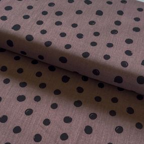 Cotton fabric Draw dots Snoozy mauve