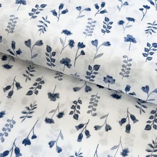 Double gauze/muslin Cynthi flowers Snoozy design C