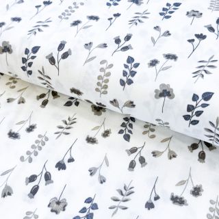 Double gauze/muslin Cynthi flowers Snoozy design A