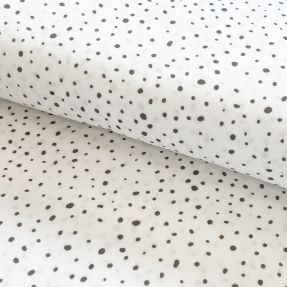 Double gauze/muslin Small dots Snoozy taupe