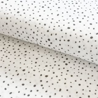 Double gauze/muslin Small dots Snoozy taupe