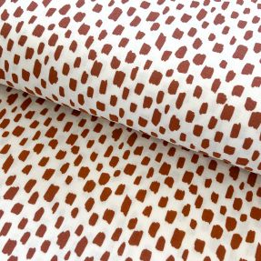 Double gauze/muslin Pencil pattern light rust