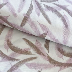 Double gauze/muslin Cocos leaf old pink