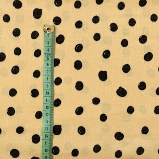 Double gauze/muslin Draw dots Snoozy light yellow