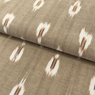 Cotton fabric IKAT sand 2nd class