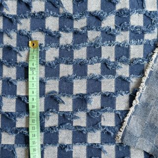 JEANS Check Jacquard DARK BLUE