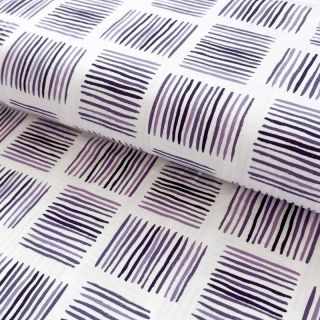 Jersey Square Stripes Snoozy violet