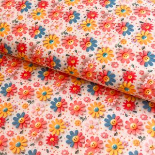 Cotton fabric Bright digital print