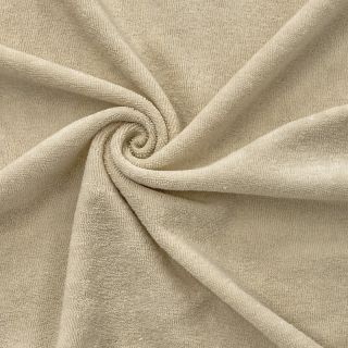 Stretch toweling dark beige