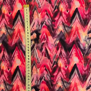 Sweat fabric Triangle watercolour bordeaux digital print