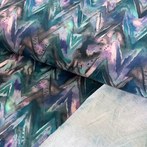 Sweat fabric Triangle watercolour light purple digital print