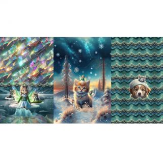 Sweat fabric Pet Fairy PANEL digital print