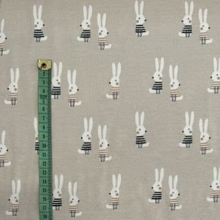 Jersey Bunny buddies camel digital print