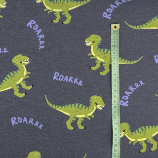 Jersey Dinosaurs indigo melange