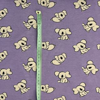 Jersey Koalas purple digital print ORGANIC