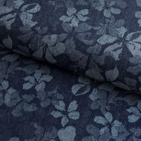 JEANS JACQUARD Flowery indigo