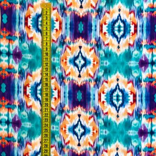 Viscose RADIANCE Ikat digital print