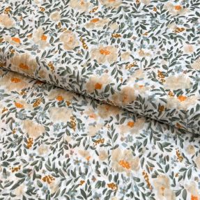 Viscose DOBBY Passion orange digital print