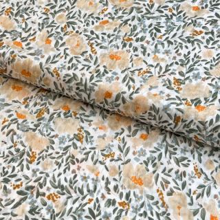 Viscose DOBBY Passion orange digital print