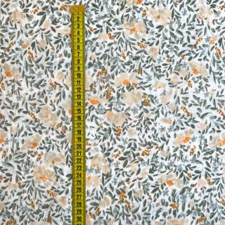 Viscose DOBBY Passion orange digital print