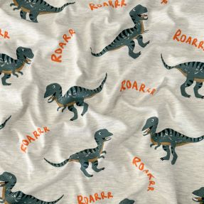 Jersey Dinosaurs ecru melange