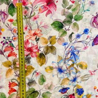 Viscose ECOVERO Romantic meadow digital print