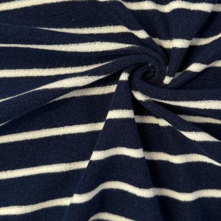 Terry YARN DYED Stripe BIG dark blue