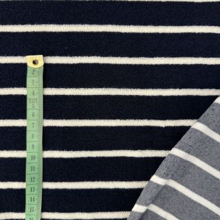 Terry YARN DYED Stripe BIG dark blue