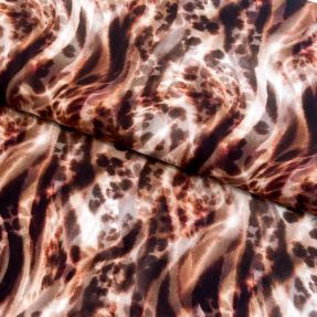 ECOVERO Animal skin brown digital print