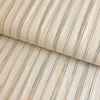 Linen viscose Multi stripe