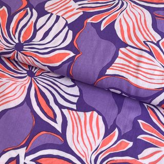 Viscose ECOVERO Florals lavender digital print