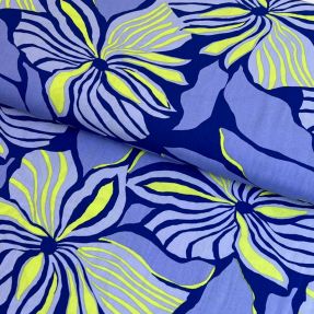 Viscose ECOVERO Florals cobalt digital print