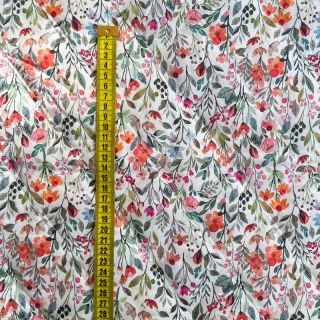 Stepped fabric Flower meadow digital print