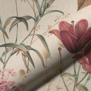 Decoration fabric Linenlook premium Flower Dreamy Field digital print