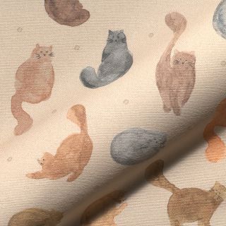 Decoration fabric Cat Furry Friend digital print